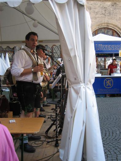 Eric's pics - Oompah band outside the Rathaus